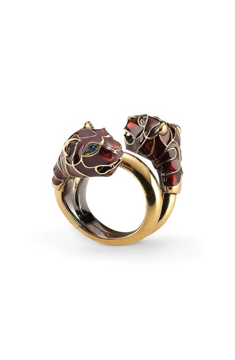 nordstrom gucci enamel tiger ring 6.75